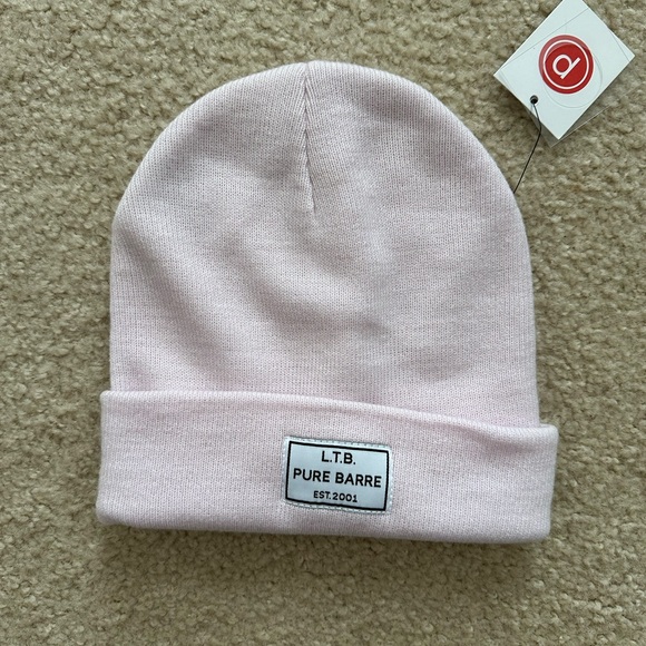 Pure Barre Accessories - NWT pale pink pure barre beanie hat